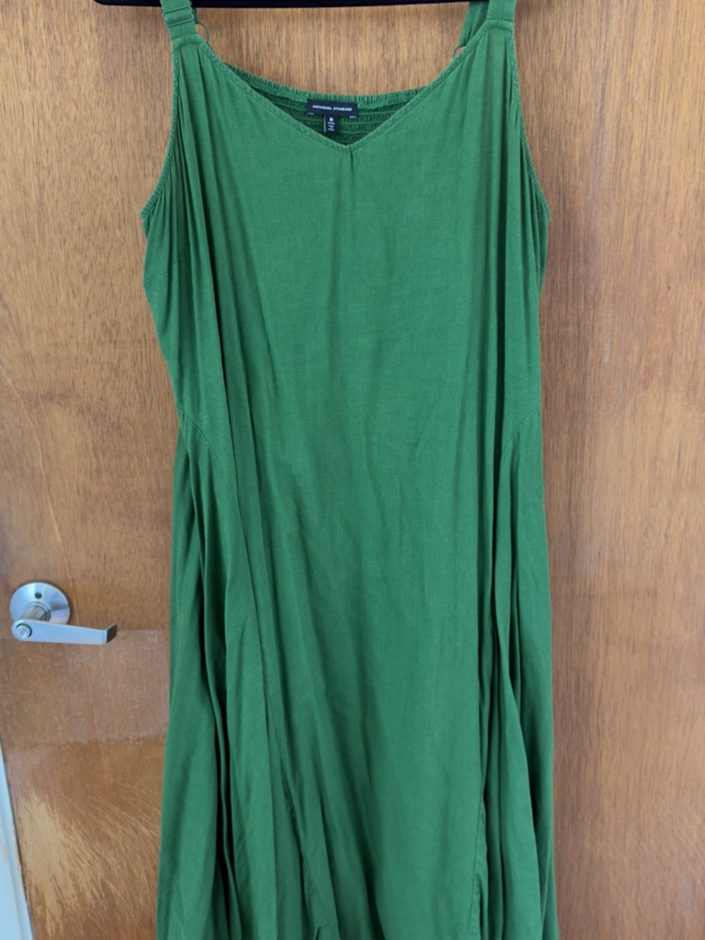 Universal Standard Green Flowy Linen Dress